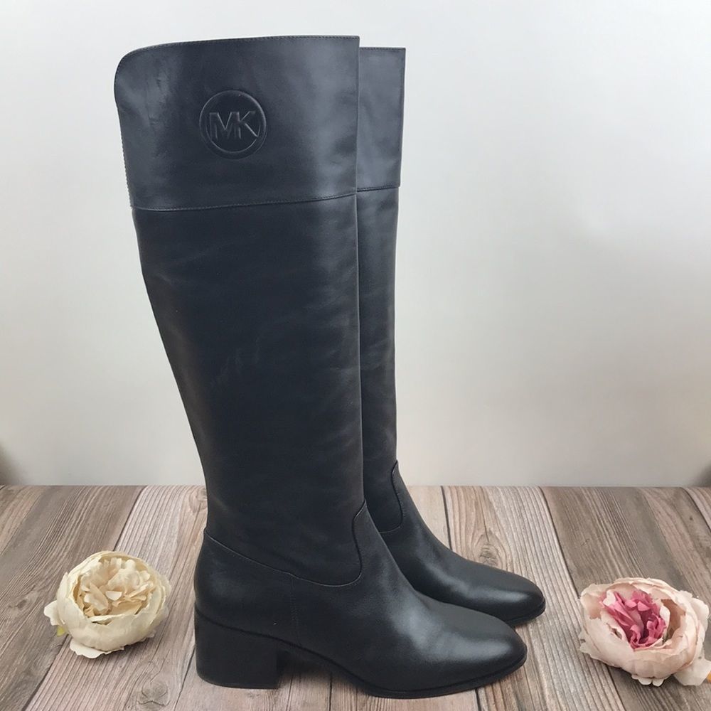 Michael Michael Kors Black Leather Boots - Picture 8 of 8